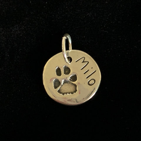 Paw Print Charm