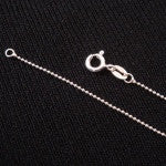 Sterling Silver Ball Chain Necklace 18"