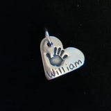 Hand and Foot Heart Charm